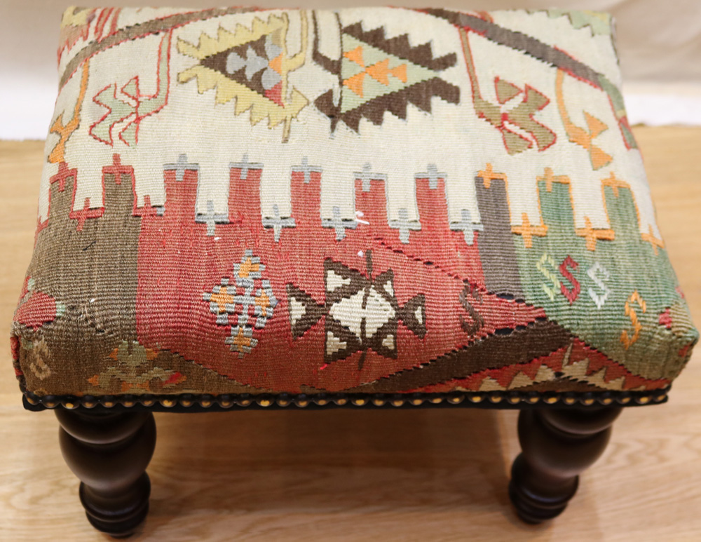 kilim footstool